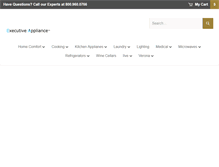Tablet Screenshot of executiveappliance.com